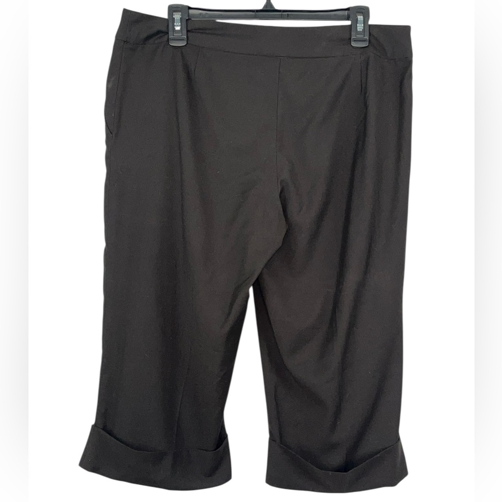 ECI Bermuda shorts with cuffed hem. Size 12 GUC 
Color is brown. - Picture 2 of 9